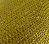 Deep Lemon Grass Metallic Citrine and Gold Handmade Luxury Pillow