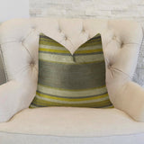 Olive and Fig Gray Citrine and Ivory Handmade Luxury Pillow