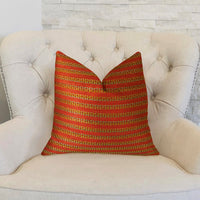 Carmine Red Handmade Luxury Pillow