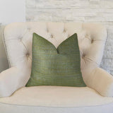 Upland Light Green and Ivory Handmade Luxury Pillow