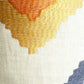 Isabeau Purple Orange and White Handmade Luxury Pillow