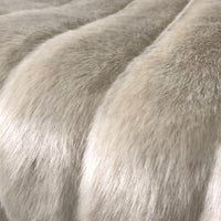 Fancy Mink Faux Fur Ivory Luxury Throw