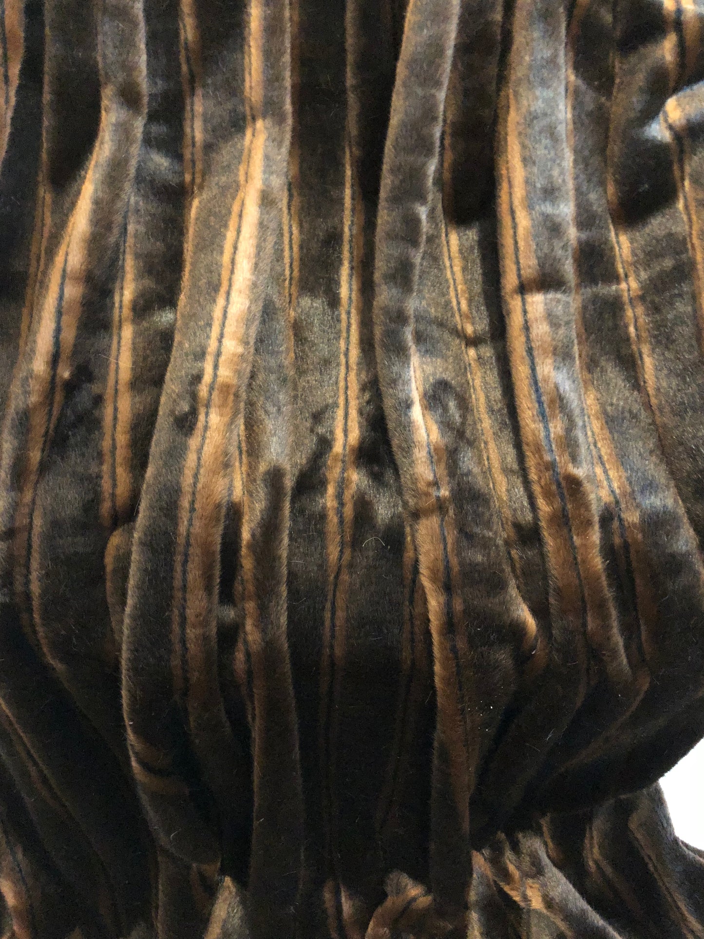 Fancy Brown Mink Handmade Luxury Throw