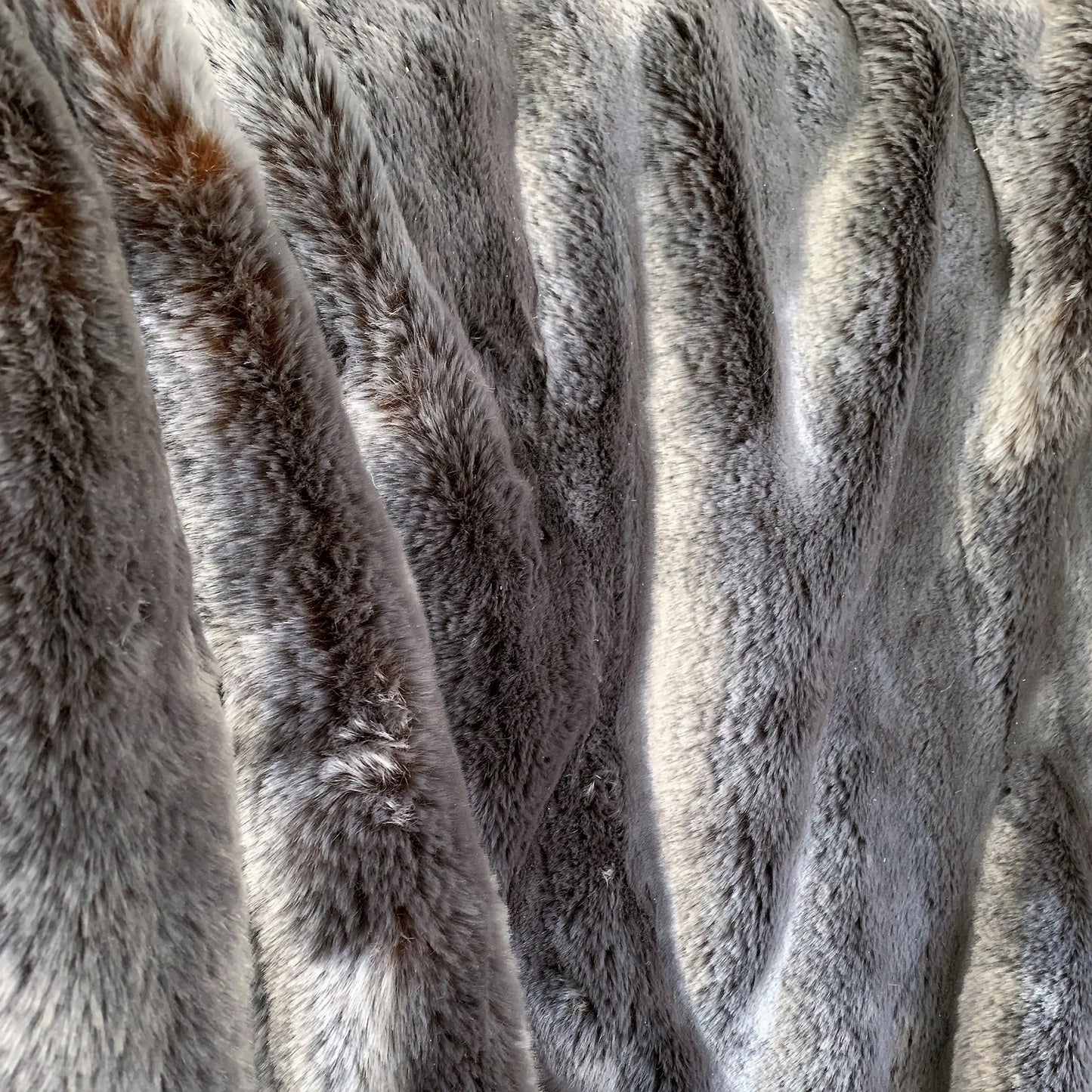 Two Tone Gray/Amber Handmade Luxury Throw