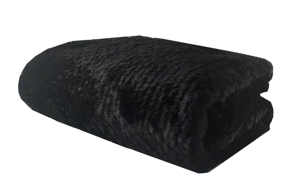 Black Mink Faux Fur Luxury Throw