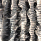 Tissavel Char-pei Gray and Black Chinchilla Faux Fur Luxury Throw