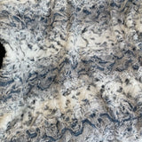 Plutus Navy Snowy Owl Faux Fur Luxury Throw Blanket