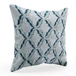 Plutus Light Blue Diamond Animal Faux Fur Luxury Throw Pillow