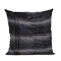 Plutus Black Graphite Furever Animal Faux Fur Luxury Throw Pillow
