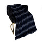 Plutus Blue Ink Furever Faux Fur Luxury Throw Blanket