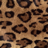 Plutus Brown Jaguar Animal Faux Fur Luxury Throw Pillow