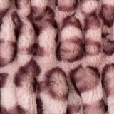 Plutus Pink Leopard Animal Faux Fur Luxury Throw Pillow