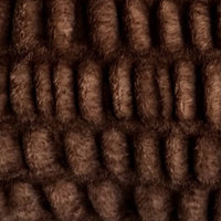 Plutus Brown Plush Pelt Animal Faux Fur Luxury Throw Pillow