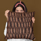 Plutus Brown Plush Pelt Animal Faux Fur Luxury Throw Pillow