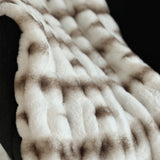 Plutus Creamy Fluffy Bunni Faux Fur Luxury Throw Blanket