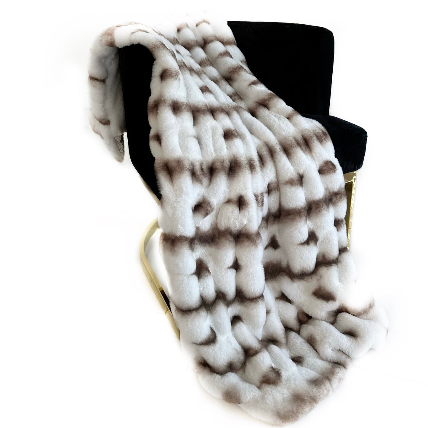 Plutus Creamy Fluffy Bunni Faux Fur Luxury Throw Blanket